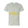 White Marble Unisex Jersey Short-Sleeve V-Neck T-Shirt Thumbnail