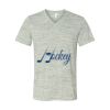 White Marble Unisex Jersey Short-Sleeve V-Neck T-Shirt Thumbnail