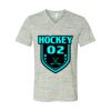 White Marble Unisex Jersey Short-Sleeve V-Neck T-Shirt Thumbnail