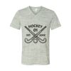 White Marble Unisex Jersey Short-Sleeve V-Neck T-Shirt Thumbnail