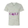 White Marble Unisex Jersey Short-Sleeve V-Neck T-Shirt Thumbnail