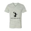 White Marble Unisex Jersey Short-Sleeve V-Neck T-Shirt Thumbnail