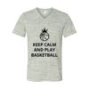 White Marble Unisex Jersey Short-Sleeve V-Neck T-Shirt Thumbnail