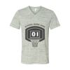 White Marble Unisex Jersey Short-Sleeve V-Neck T-Shirt Thumbnail