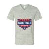 White Marble Unisex Jersey Short-Sleeve V-Neck T-Shirt Thumbnail