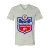 White Marble Unisex Jersey Short-Sleeve V-Neck T-Shirt Thumbnail
