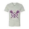 White Marble Unisex Jersey Short-Sleeve V-Neck T-Shirt Thumbnail