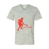 White Marble Unisex Jersey Short-Sleeve V-Neck T-Shirt Thumbnail