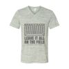 White Marble Unisex Jersey Short-Sleeve V-Neck T-Shirt Thumbnail