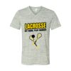 White Marble Unisex Jersey Short-Sleeve V-Neck T-Shirt Thumbnail