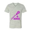 White Marble Unisex Jersey Short-Sleeve V-Neck T-Shirt Thumbnail