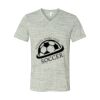 White Marble Unisex Jersey Short-Sleeve V-Neck T-Shirt Thumbnail