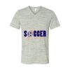 White Marble Unisex Jersey Short-Sleeve V-Neck T-Shirt Thumbnail