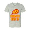 White Marble Unisex Jersey Short-Sleeve V-Neck T-Shirt Thumbnail