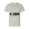 White Marble Unisex Jersey Short-Sleeve V-Neck T-Shirt Thumbnail