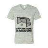 White Marble Unisex Jersey Short-Sleeve V-Neck T-Shirt Thumbnail