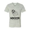 White Marble Unisex Jersey Short-Sleeve V-Neck T-Shirt Thumbnail