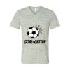 White Marble Unisex Jersey Short-Sleeve V-Neck T-Shirt Thumbnail