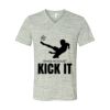 White Marble Unisex Jersey Short-Sleeve V-Neck T-Shirt Thumbnail