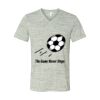 White Marble Unisex Jersey Short-Sleeve V-Neck T-Shirt Thumbnail