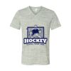 White Marble Unisex Jersey Short-Sleeve V-Neck T-Shirt Thumbnail