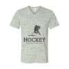 White Marble Unisex Jersey Short-Sleeve V-Neck T-Shirt Thumbnail