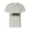 White Marble Unisex Jersey Short-Sleeve V-Neck T-Shirt Thumbnail