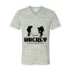 White Marble Unisex Jersey Short-Sleeve V-Neck T-Shirt Thumbnail