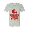 White Marble Unisex Jersey Short-Sleeve V-Neck T-Shirt Thumbnail