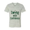 White Marble Unisex Jersey Short-Sleeve V-Neck T-Shirt Thumbnail