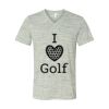 White Marble Unisex Jersey Short-Sleeve V-Neck T-Shirt Thumbnail