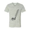 White Marble Unisex Jersey Short-Sleeve V-Neck T-Shirt Thumbnail