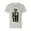 White Marble Unisex Jersey Short-Sleeve V-Neck T-Shirt Thumbnail