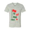 White Marble Unisex Jersey Short-Sleeve V-Neck T-Shirt Thumbnail