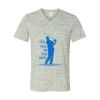 White Marble Unisex Jersey Short-Sleeve V-Neck T-Shirt Thumbnail