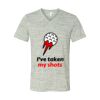 White Marble Unisex Jersey Short-Sleeve V-Neck T-Shirt Thumbnail