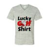 White Marble Unisex Jersey Short-Sleeve V-Neck T-Shirt Thumbnail