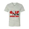White Marble Unisex Jersey Short-Sleeve V-Neck T-Shirt Thumbnail