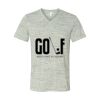 White Marble Unisex Jersey Short-Sleeve V-Neck T-Shirt Thumbnail
