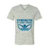 White Marble Unisex Jersey Short-Sleeve V-Neck T-Shirt Thumbnail