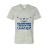 White Marble Unisex Jersey Short-Sleeve V-Neck T-Shirt Thumbnail