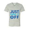 White Marble Unisex Jersey Short-Sleeve V-Neck T-Shirt Thumbnail