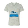 White Marble Unisex Jersey Short-Sleeve V-Neck T-Shirt Thumbnail