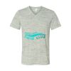 White Marble Unisex Jersey Short-Sleeve V-Neck T-Shirt Thumbnail