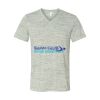 White Marble Unisex Jersey Short-Sleeve V-Neck T-Shirt Thumbnail