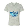 White Marble Unisex Jersey Short-Sleeve V-Neck T-Shirt Thumbnail