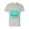 White Marble Unisex Jersey Short-Sleeve V-Neck T-Shirt Thumbnail