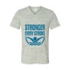 White Marble Unisex Jersey Short-Sleeve V-Neck T-Shirt Thumbnail