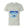 White Marble Unisex Jersey Short-Sleeve V-Neck T-Shirt Thumbnail