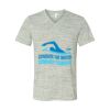 White Marble Unisex Jersey Short-Sleeve V-Neck T-Shirt Thumbnail